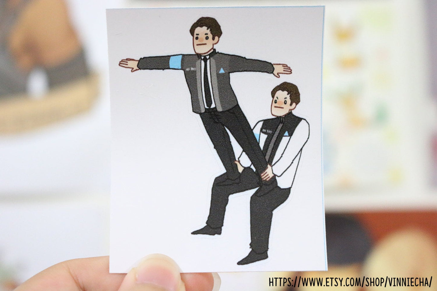Connor & RK900 Vinyl Stickers