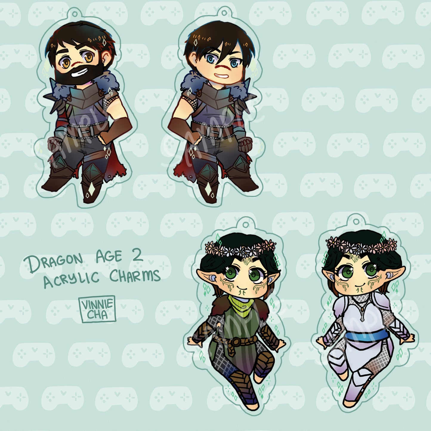 Dragon Age 2 Acrylic Charms