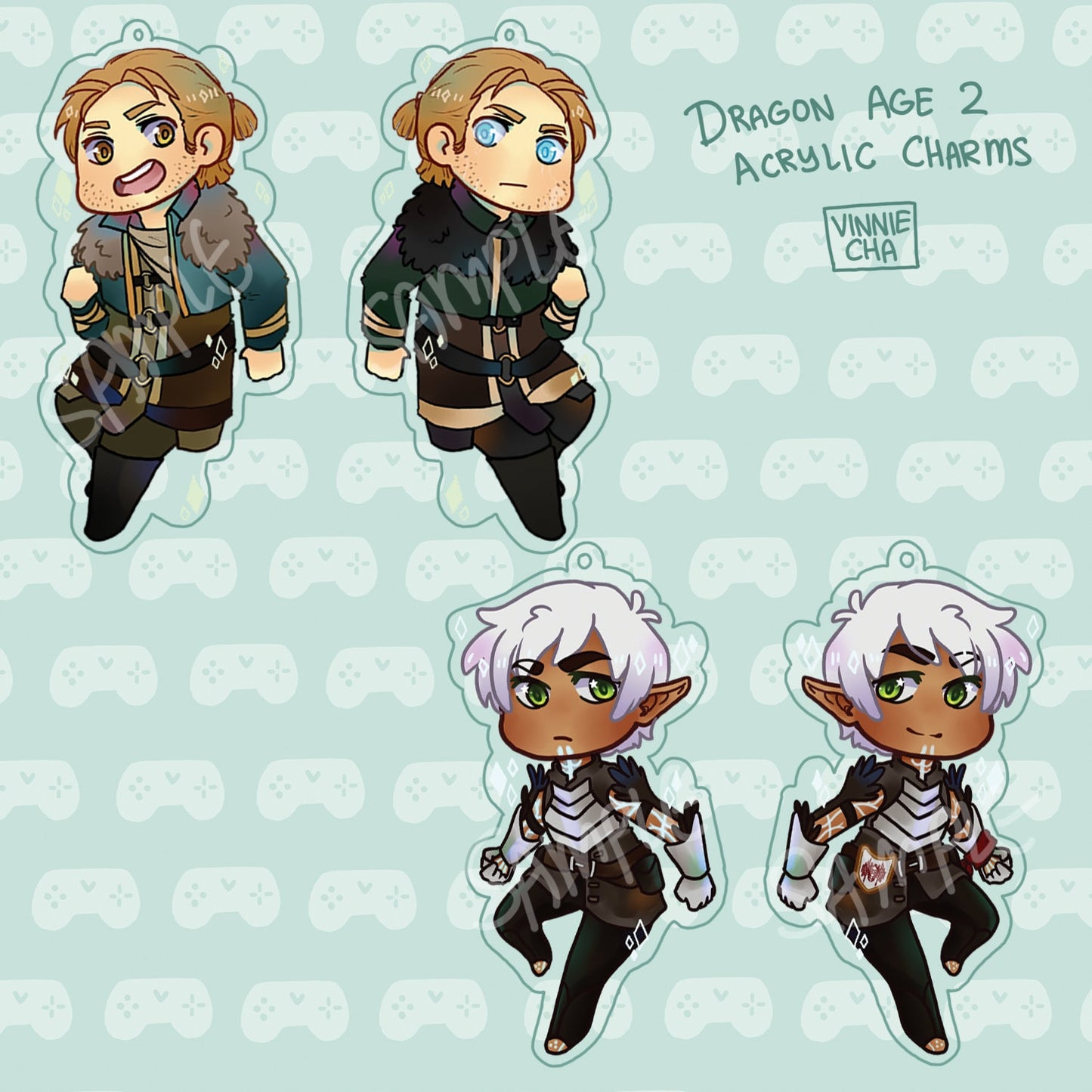 Dragon Age 2 Acrylic Charms