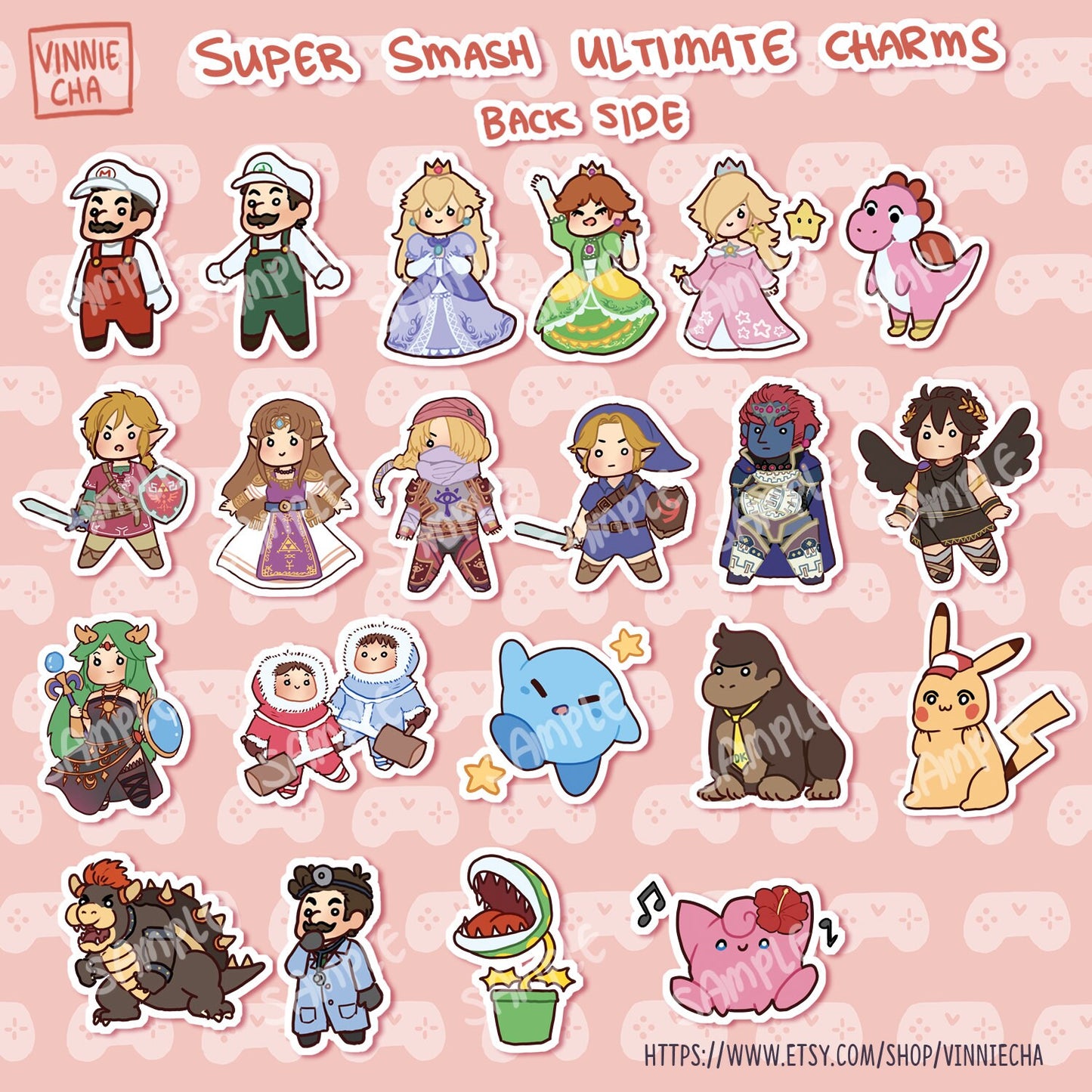 Super Smash Ultimate Holographic Acrylic Charm