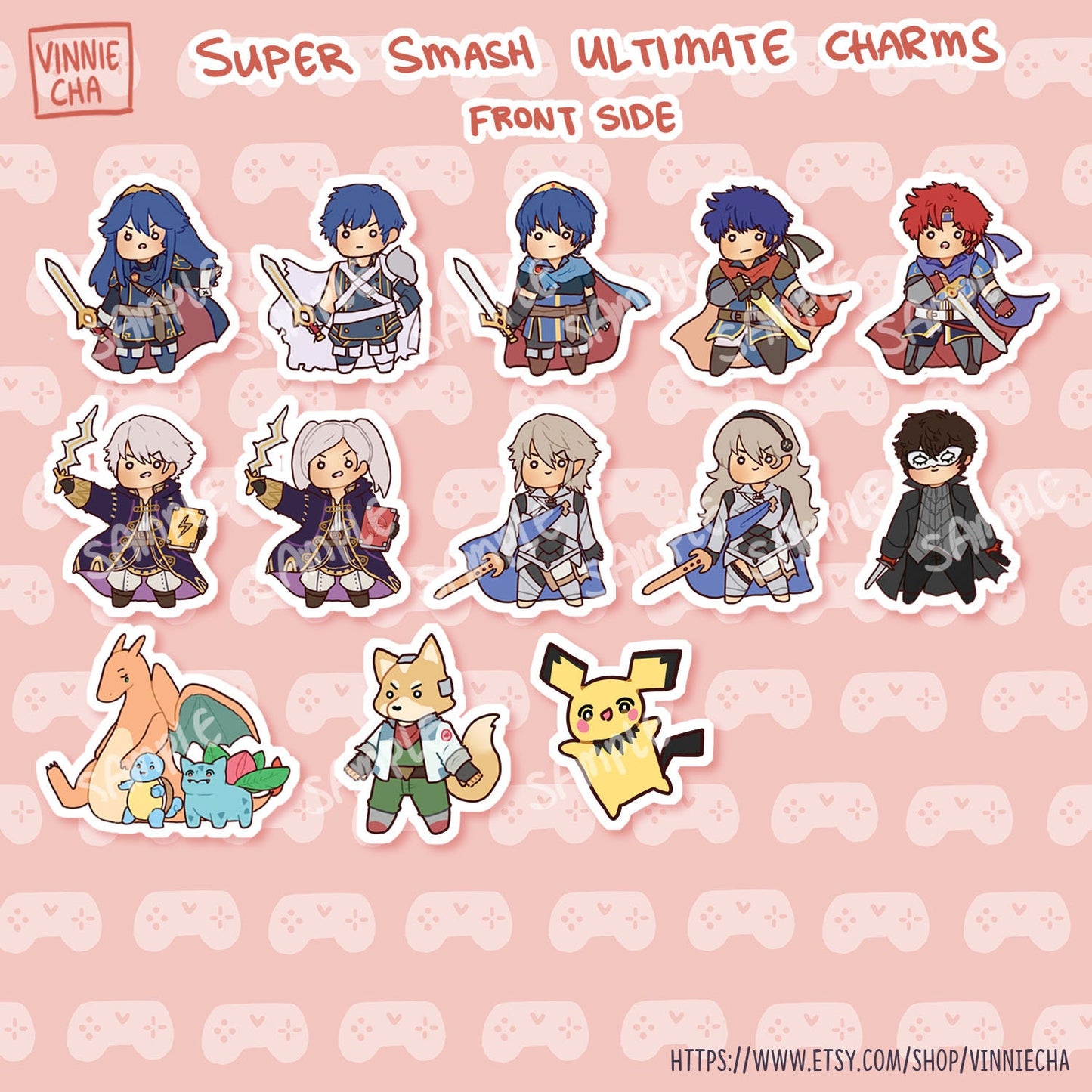 Super Smash Ultimate Holographic Acrylic Charm
