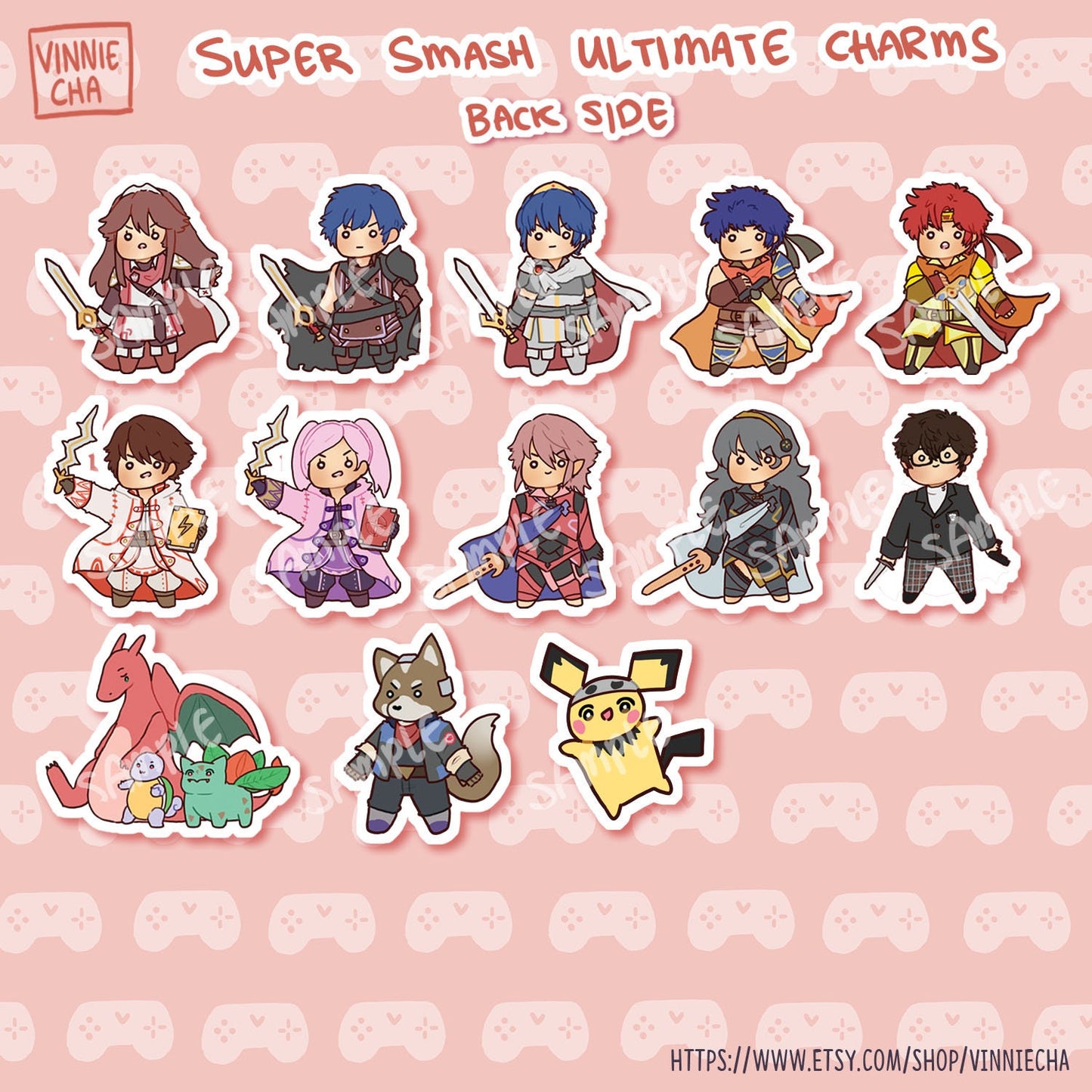 Super Smash Ultimate Holographic Acrylic Charm