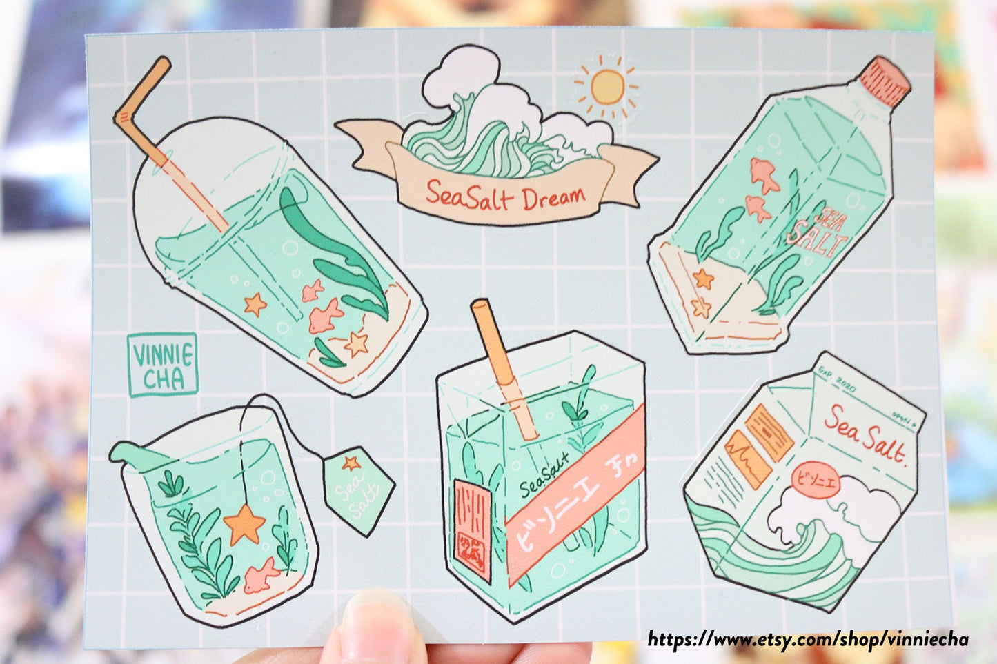 Sea Salt Dream A6 Sticker Sheet