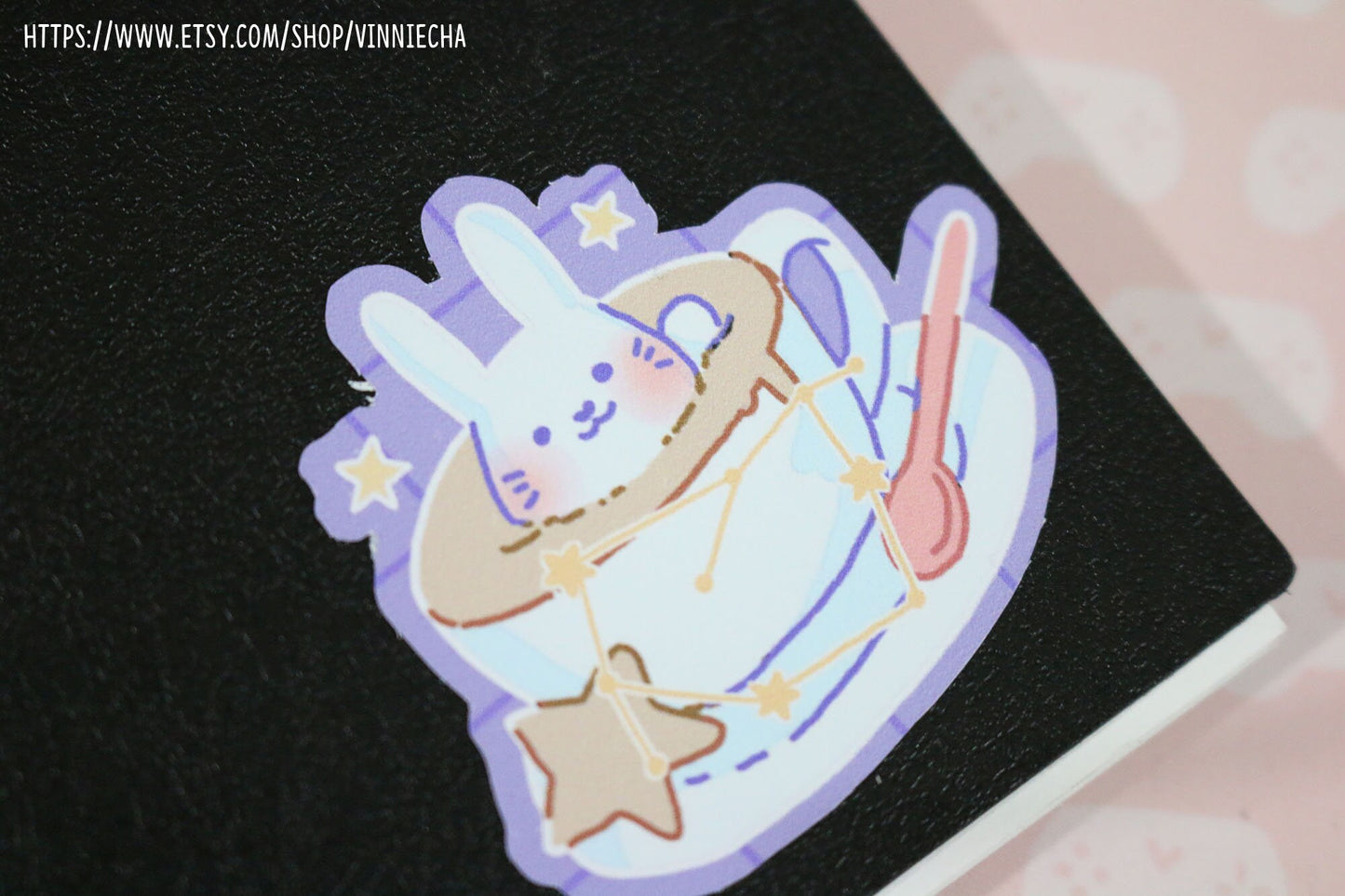 Milky Way Cafe A6 Vinyl Sticker Sheet