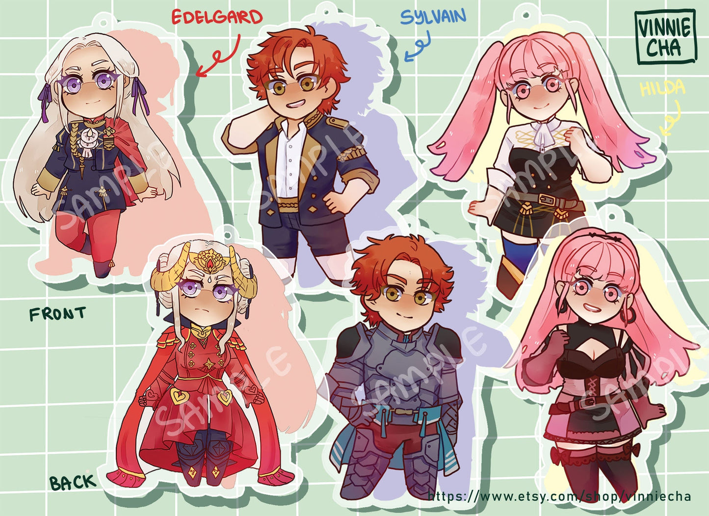 Fire Emblem Three Houses Acrylic Charms
