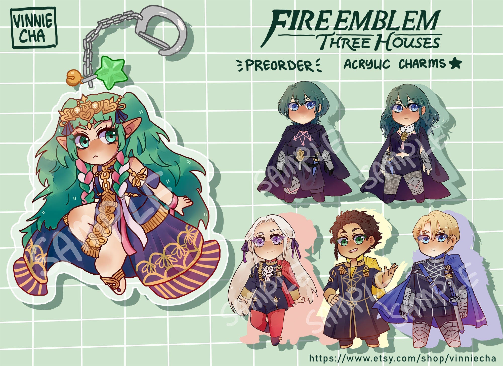 Fire Emblem Three Houses Acrylic Charms