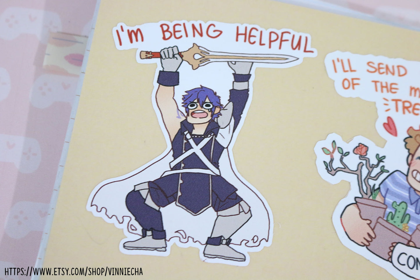 FE Awakening | Chrom | I'm Being Helpful Vinyl Sticker