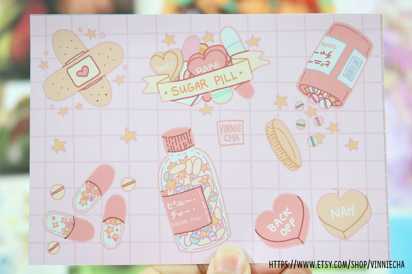 Sugar Pill A6 Vinyl Sticker Sheet