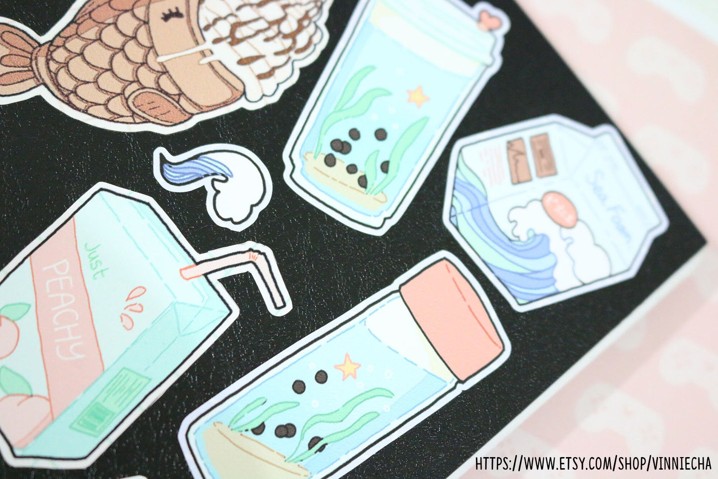 Sea Foam Fantasy A6 Vinyl Sticker Sheet
