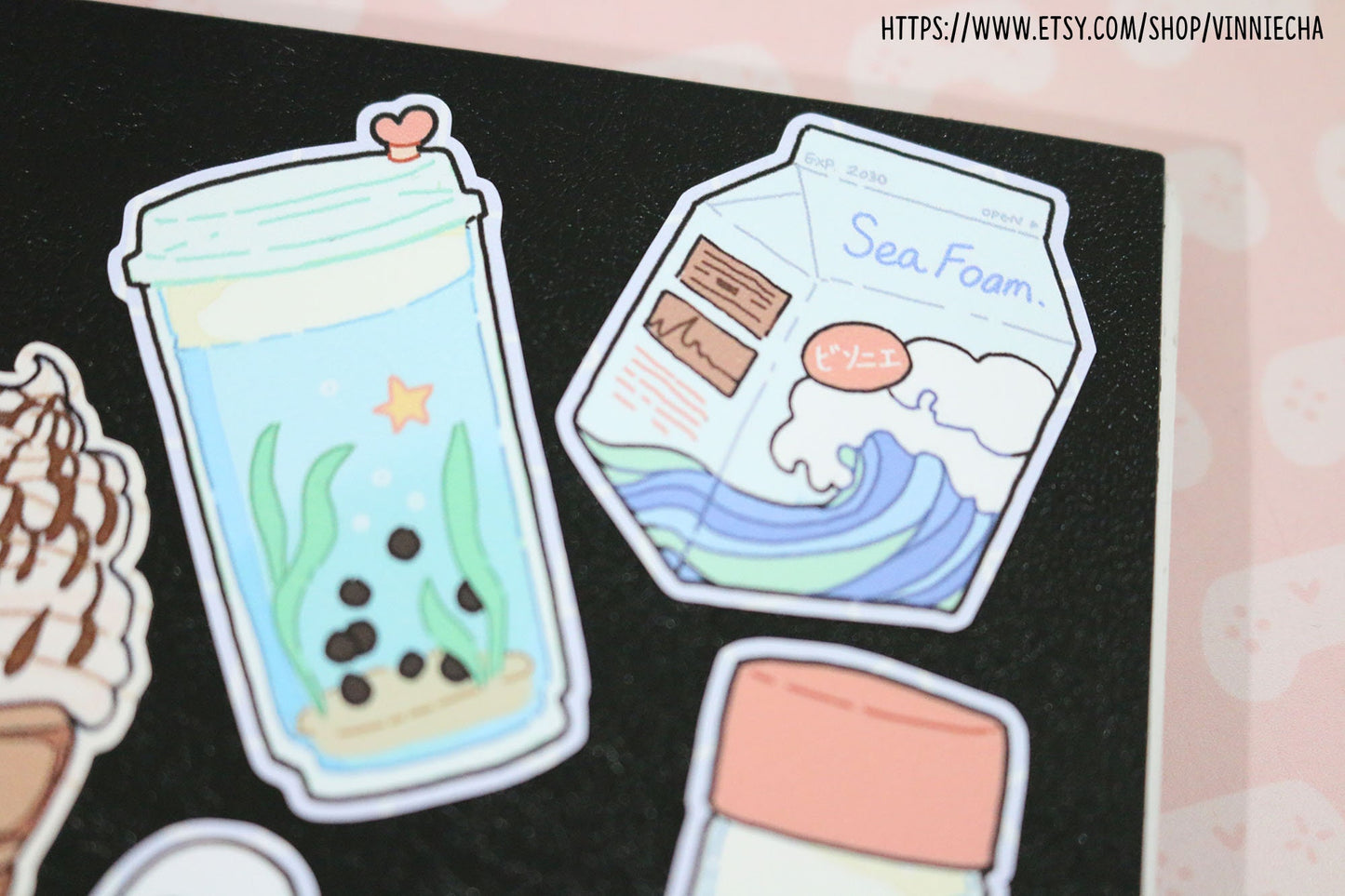 Sea Foam Fantasy A6 Vinyl Sticker Sheet