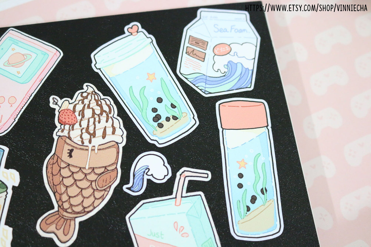 Sea Foam Fantasy A6 Vinyl Sticker Sheet