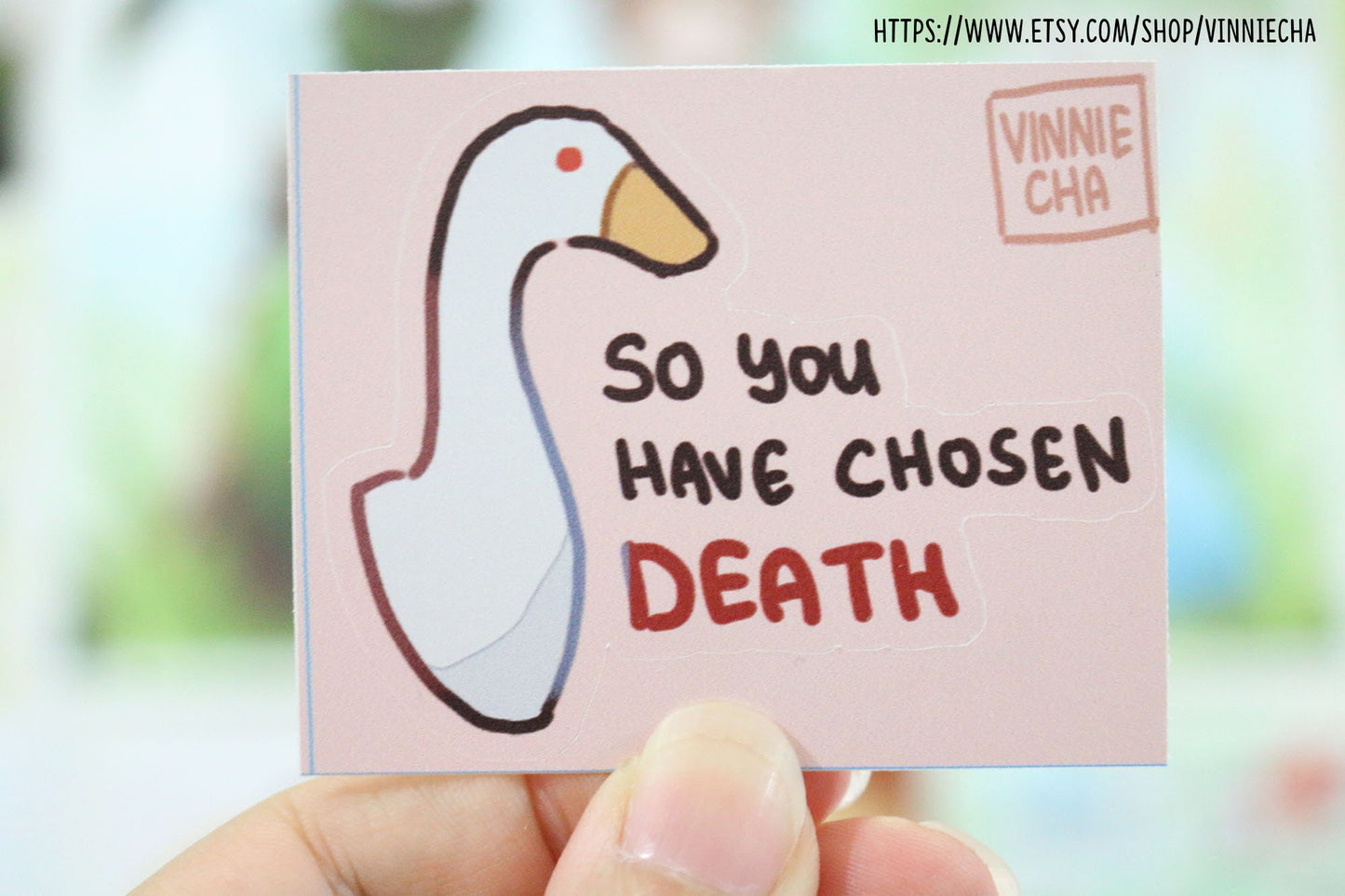 Untitled Goose Game Vinyl Stickers | Set B