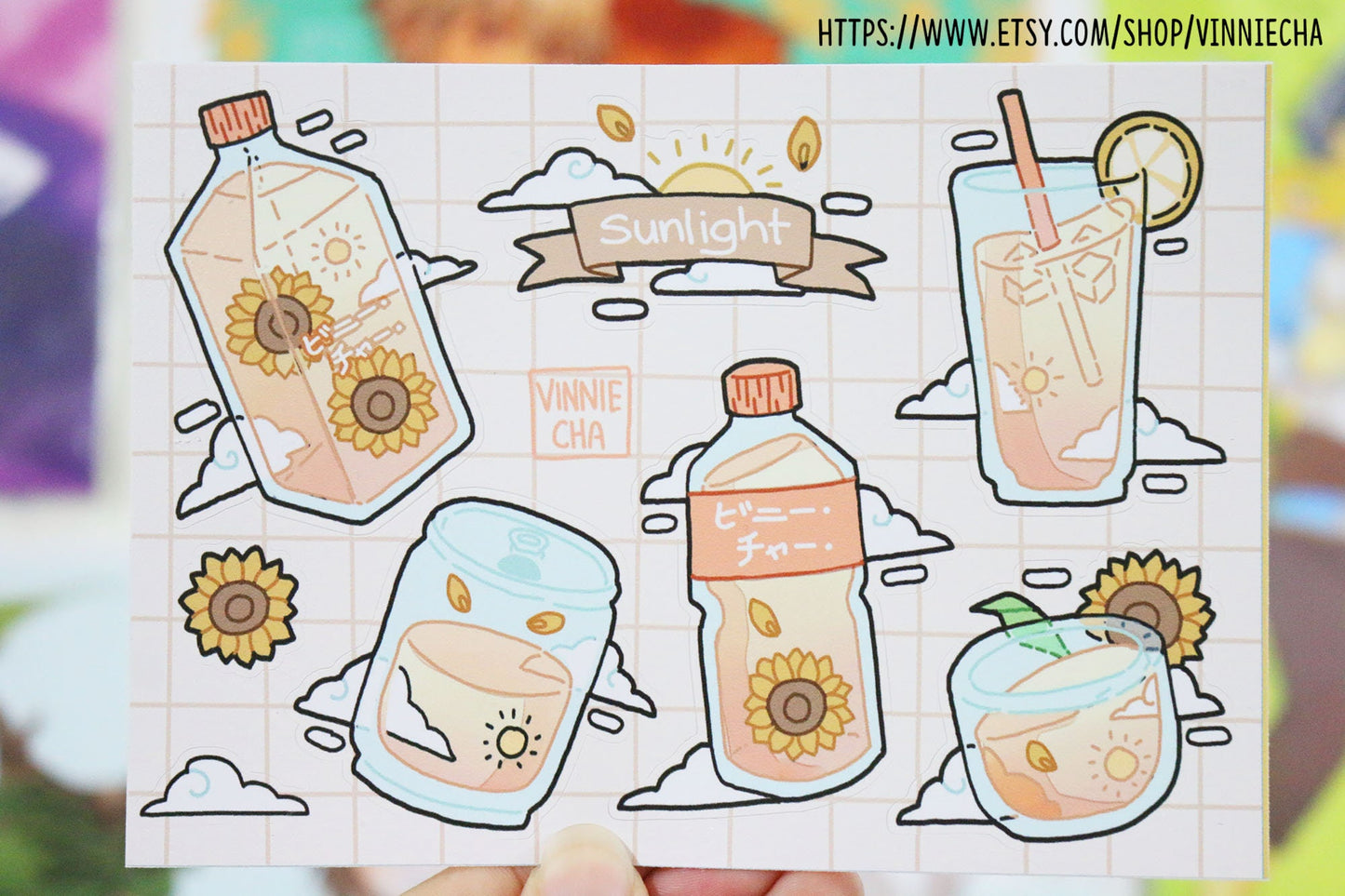 Sunlight Vinyl A6 Sticker Sheet