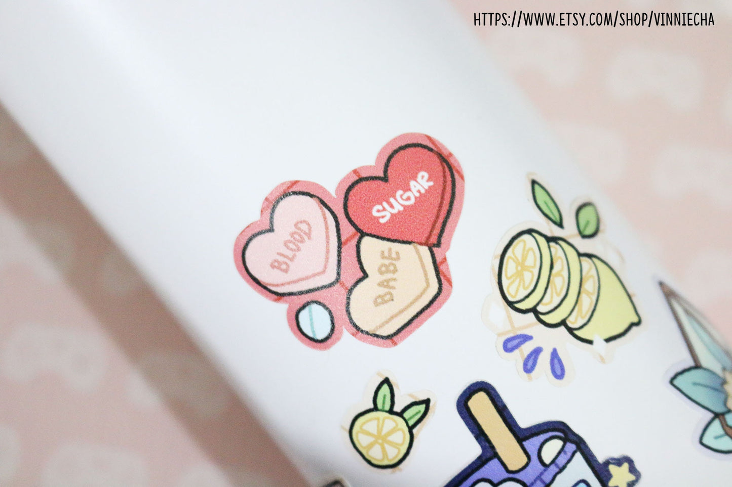 Blood Sugar A6 Sticker Sheet