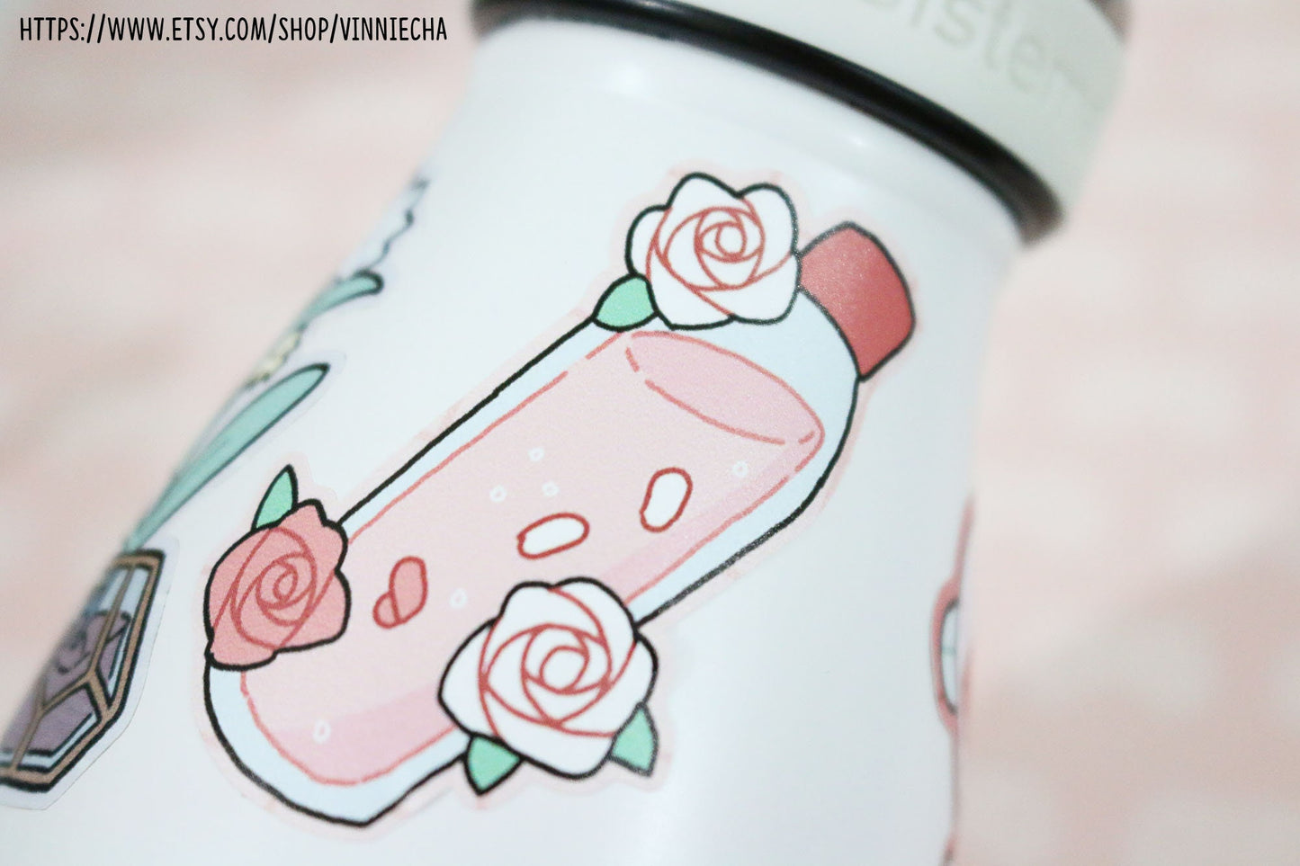 Rose Water A6 Sticker Sheet