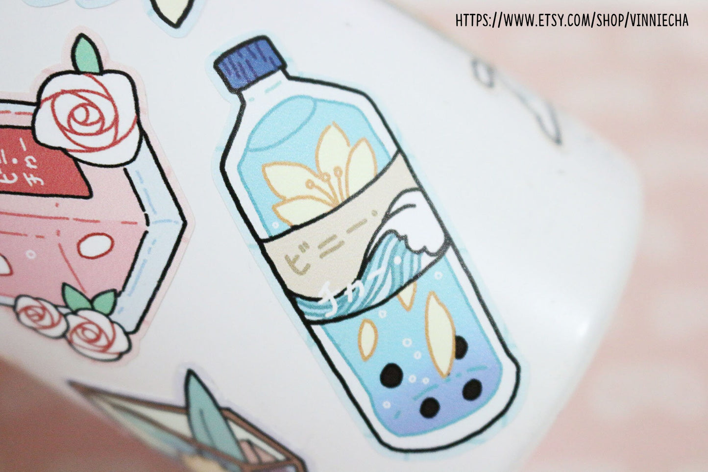 Deep Sea Lily A6 Sticker Sheet