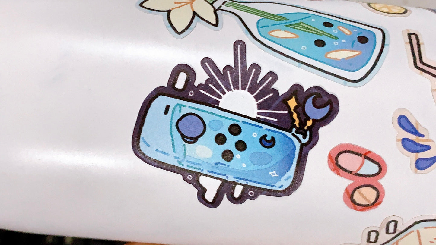 Blue Moon A6 Sticker Sheet
