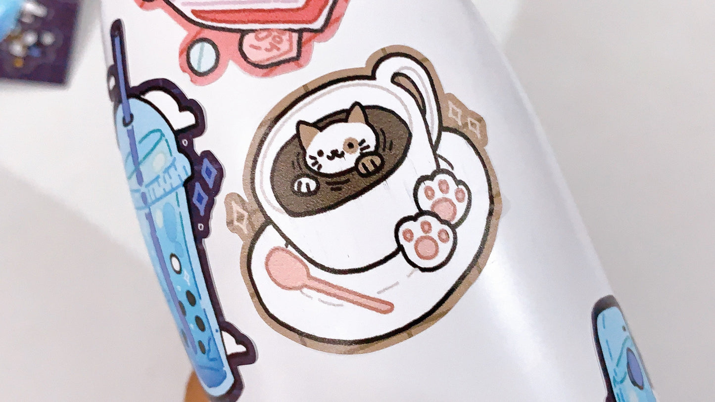 Cafe au Lait A6 Sticker Sheet