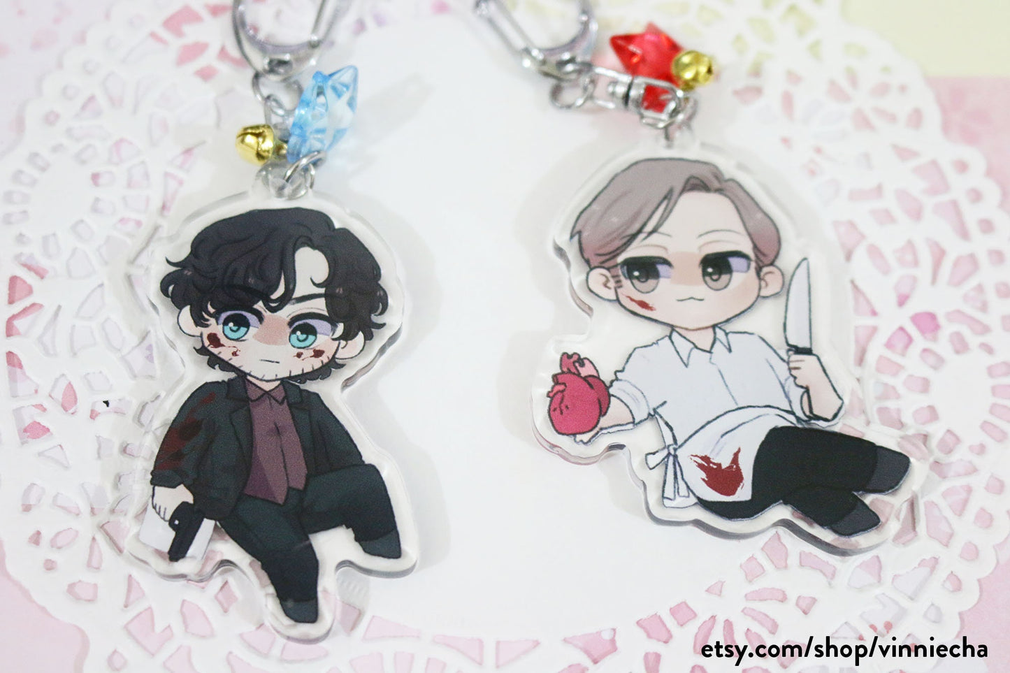 Hannigram | Hannibal + Will Acrylic Charms