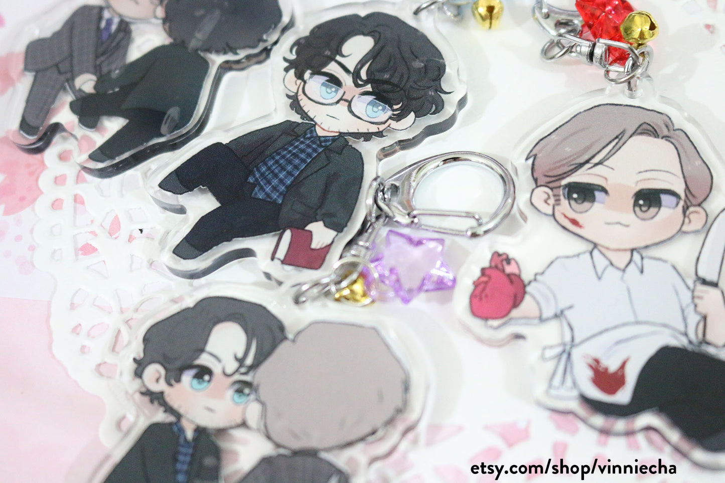 Hannigram | Hannibal + Will Acrylic Charms