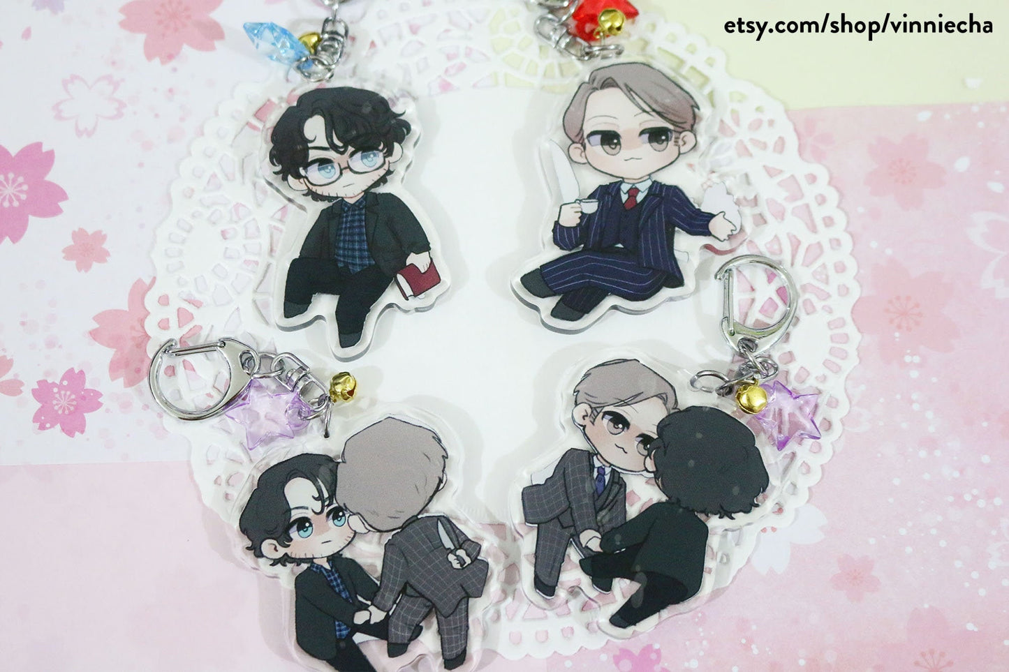 Hannigram | Hannibal + Will Acrylic Charms