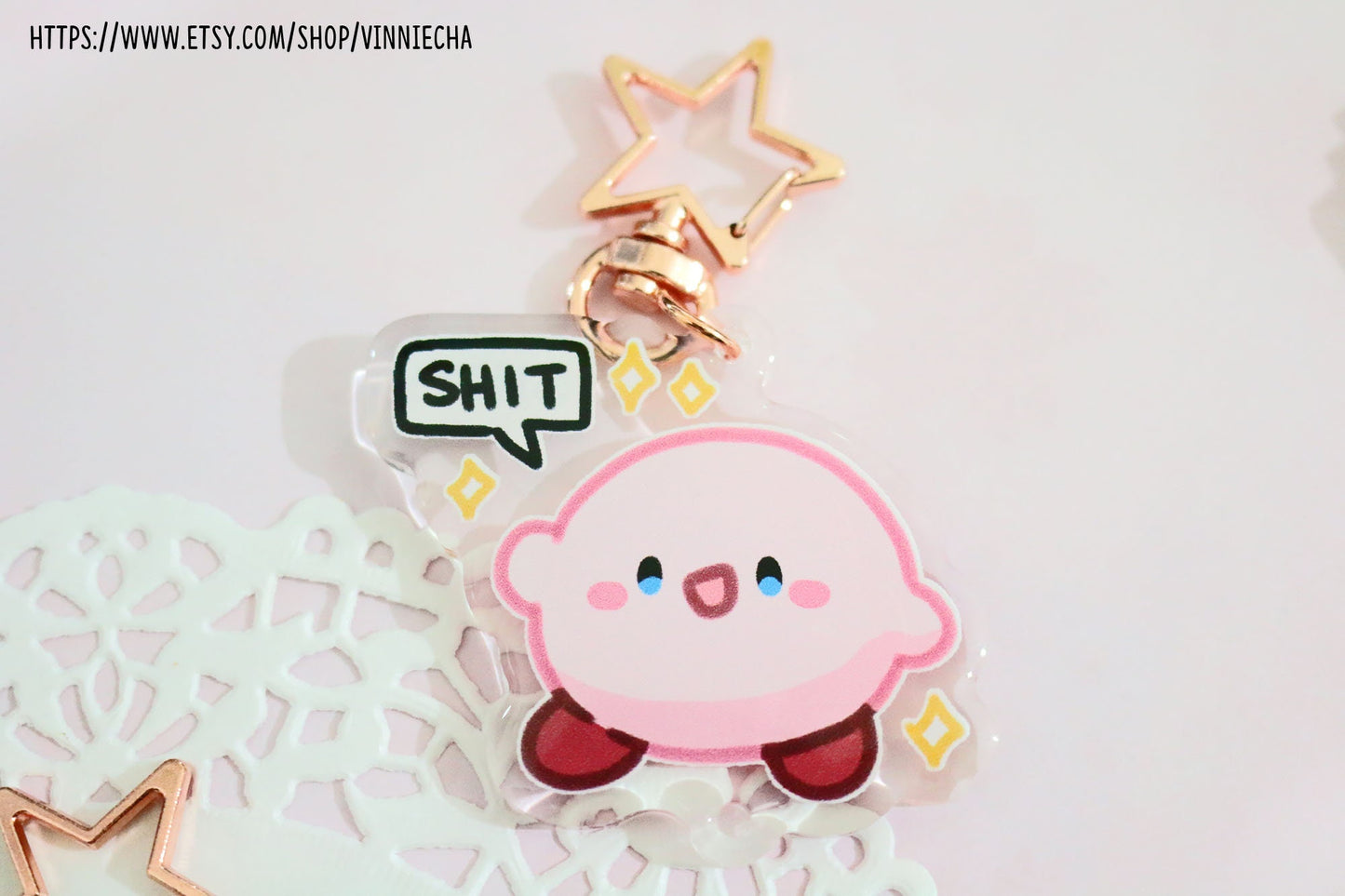 Kirby Profanity | Epoxy Acrylic Charms