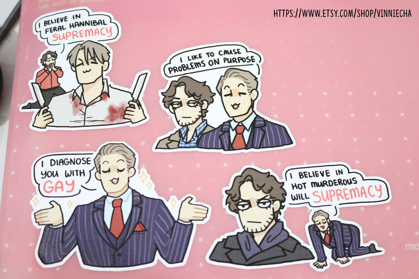Hannibal Vinyl Stickers | Sticker Set B