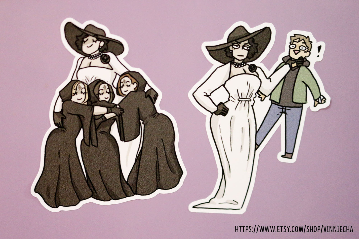 Lady Dimitrescu Vinyl Stickers | Resident Evil Village