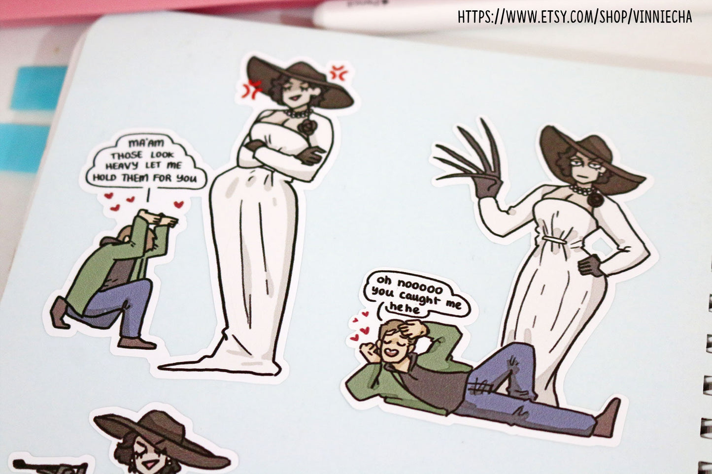 Lady Dimitrescu Vinyl Stickers | Resident Evil Village