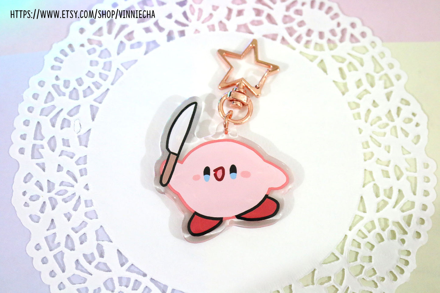 Kirby Acrylic Charms