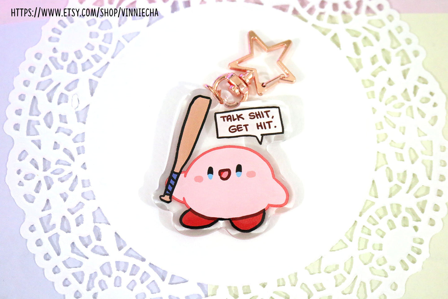 Kirby Acrylic Charms