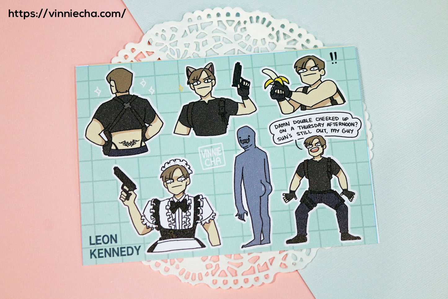 RE4 Leon Kennedy Mods | A6 Sticker Sheet