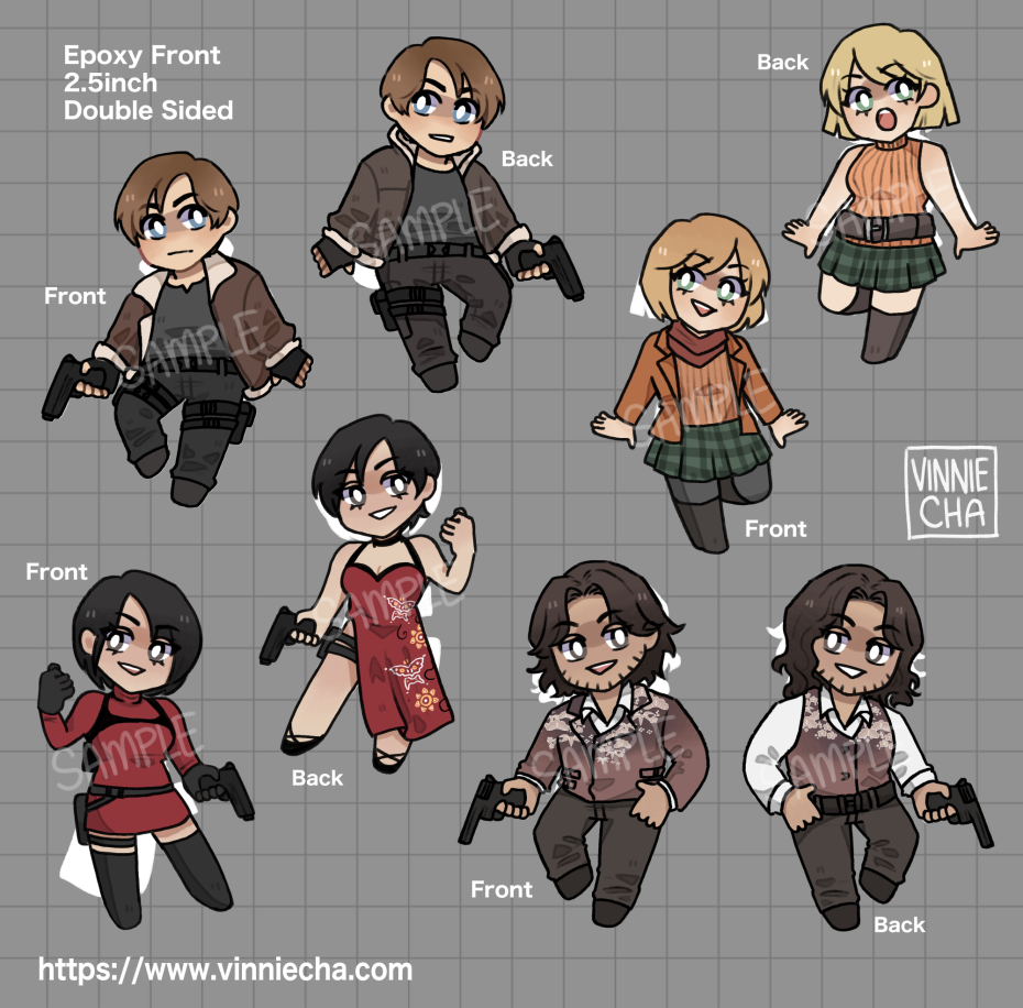 RE4 Remake Acrylic Charms