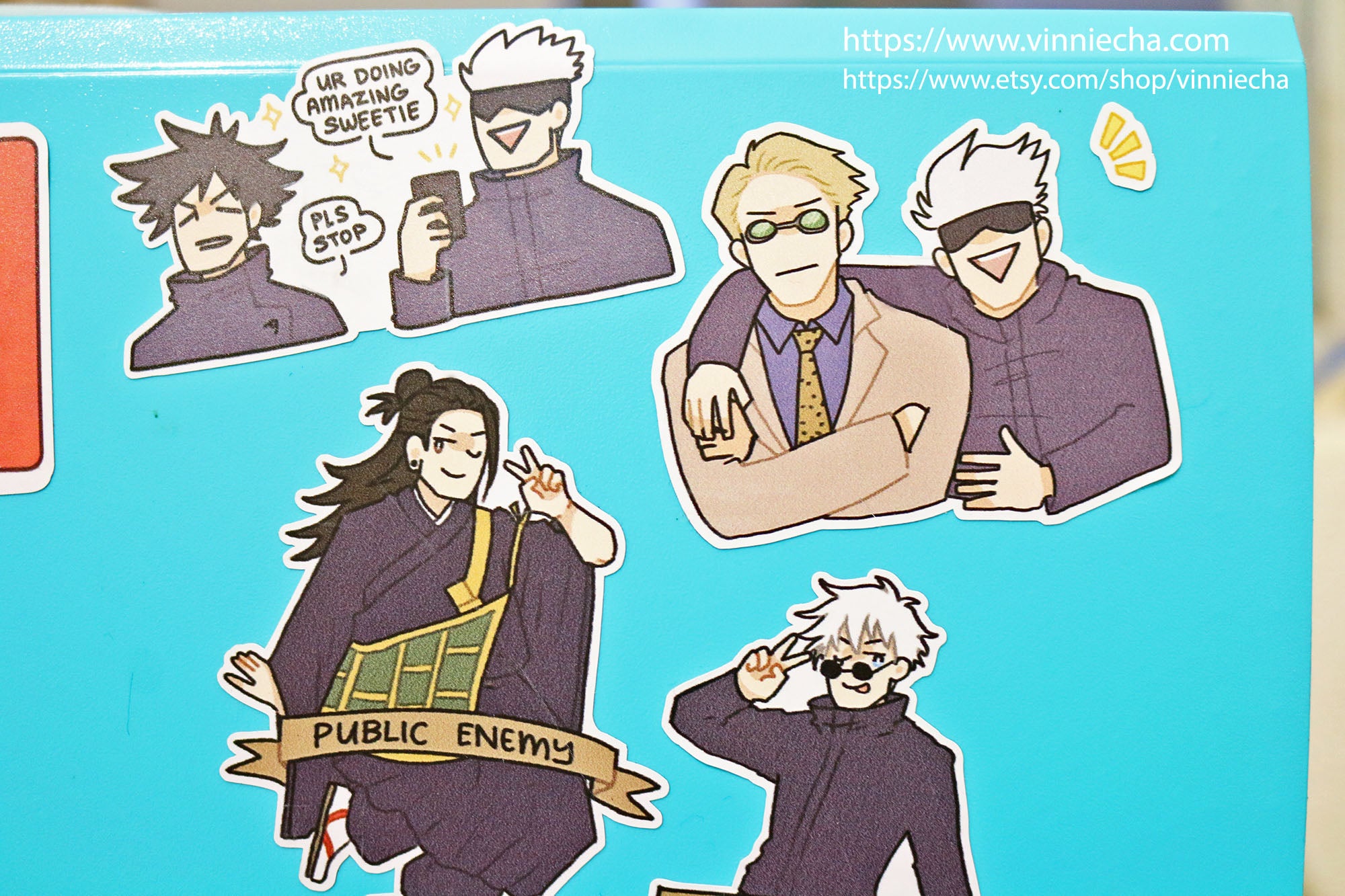 JJK Vinyl Sticker | Set B – Vinnie Cha