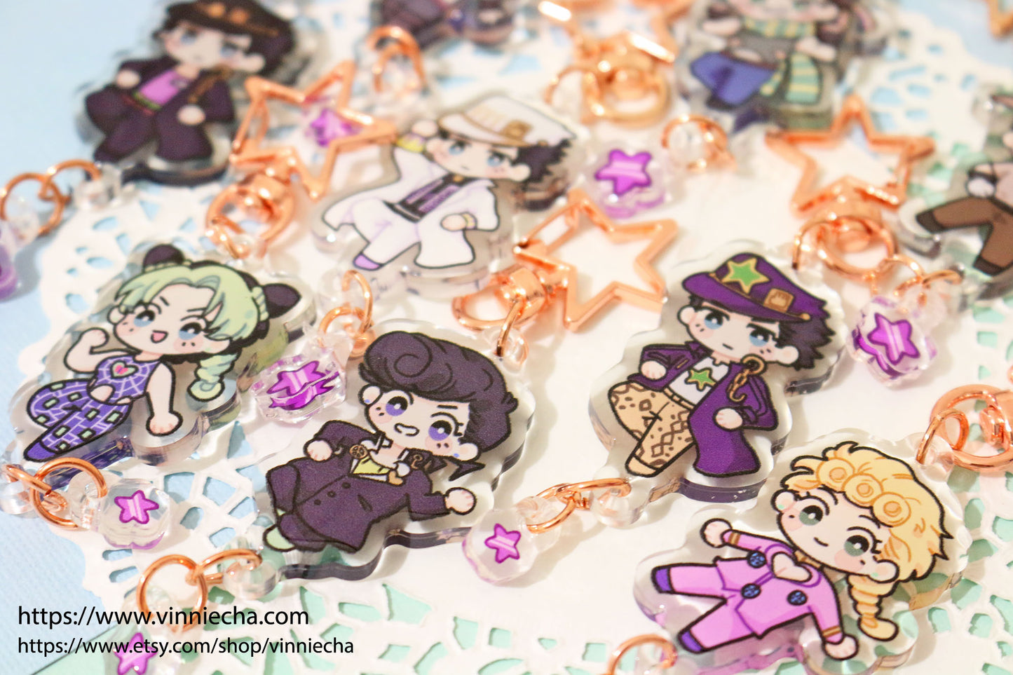 JJBA Acrylic Charms | Set A