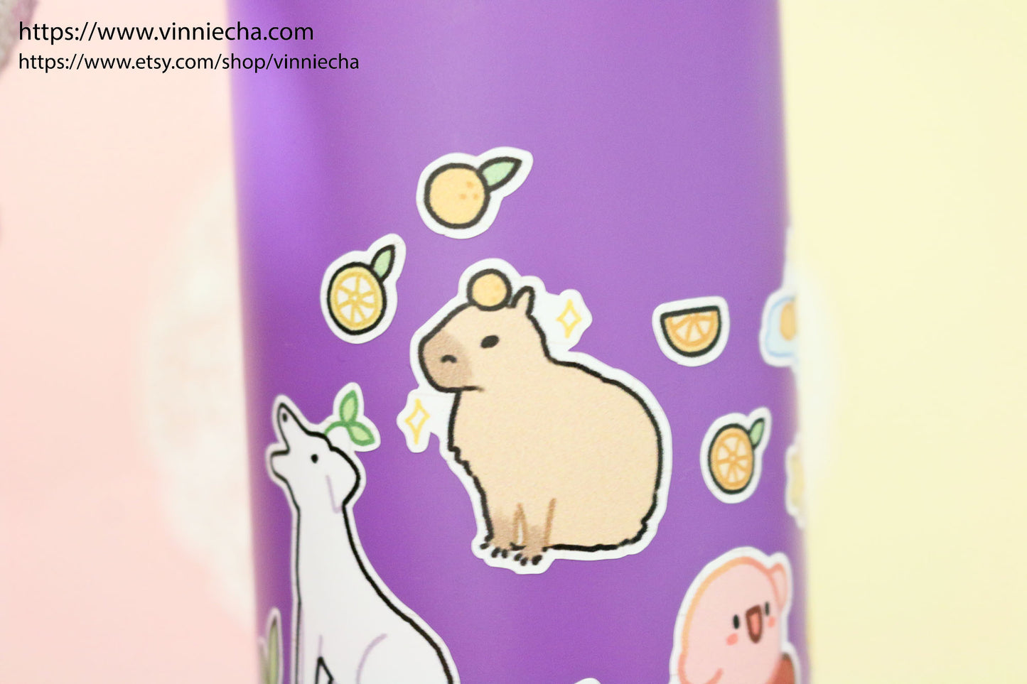 Capybara A6 Vinyl Sticker Sheet