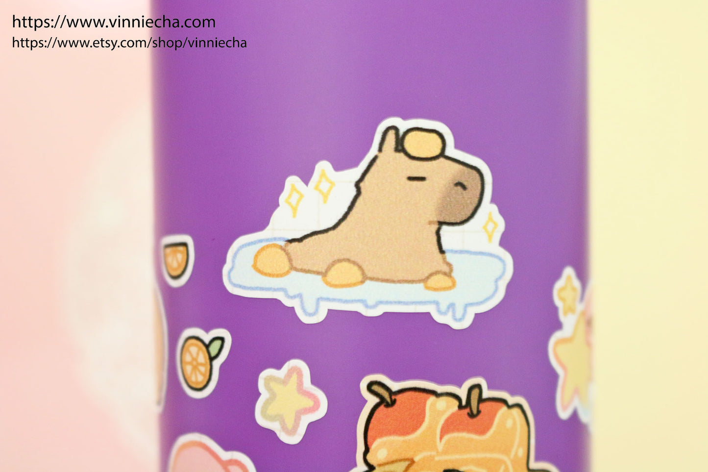 Capybara A6 Vinyl Sticker Sheet