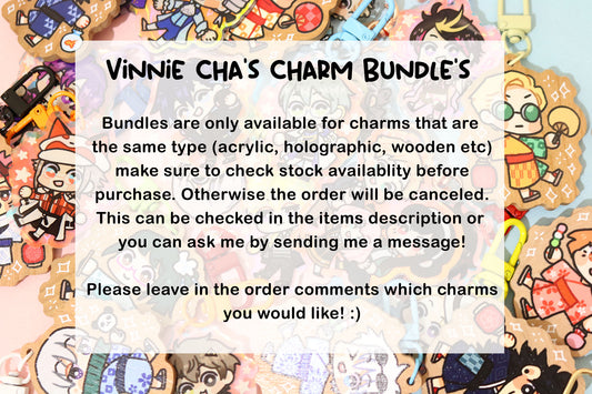 Vinnie Cha's Acrylic Charm Bundles