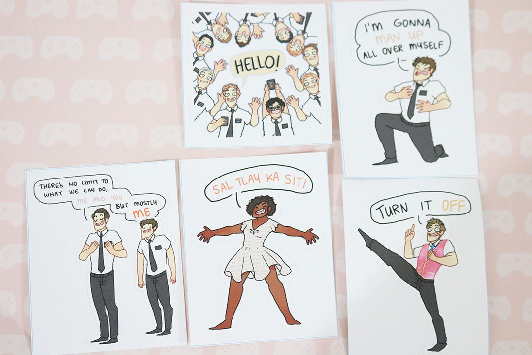 Book of Mormon Musical Vinyl Stickers