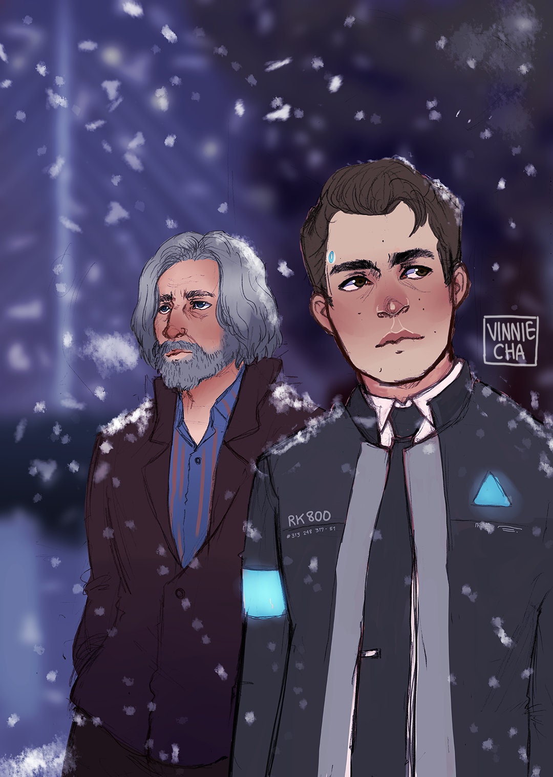 Hank & Connor - A3 Print