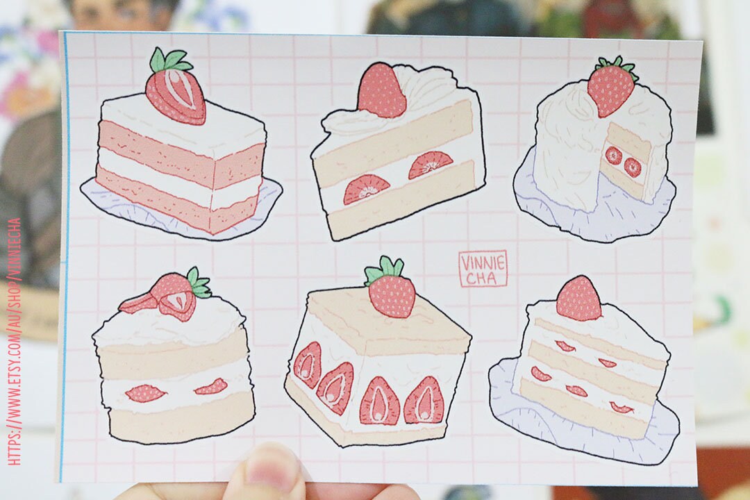 Strawberry Shortcake A6 Sticker Sheet