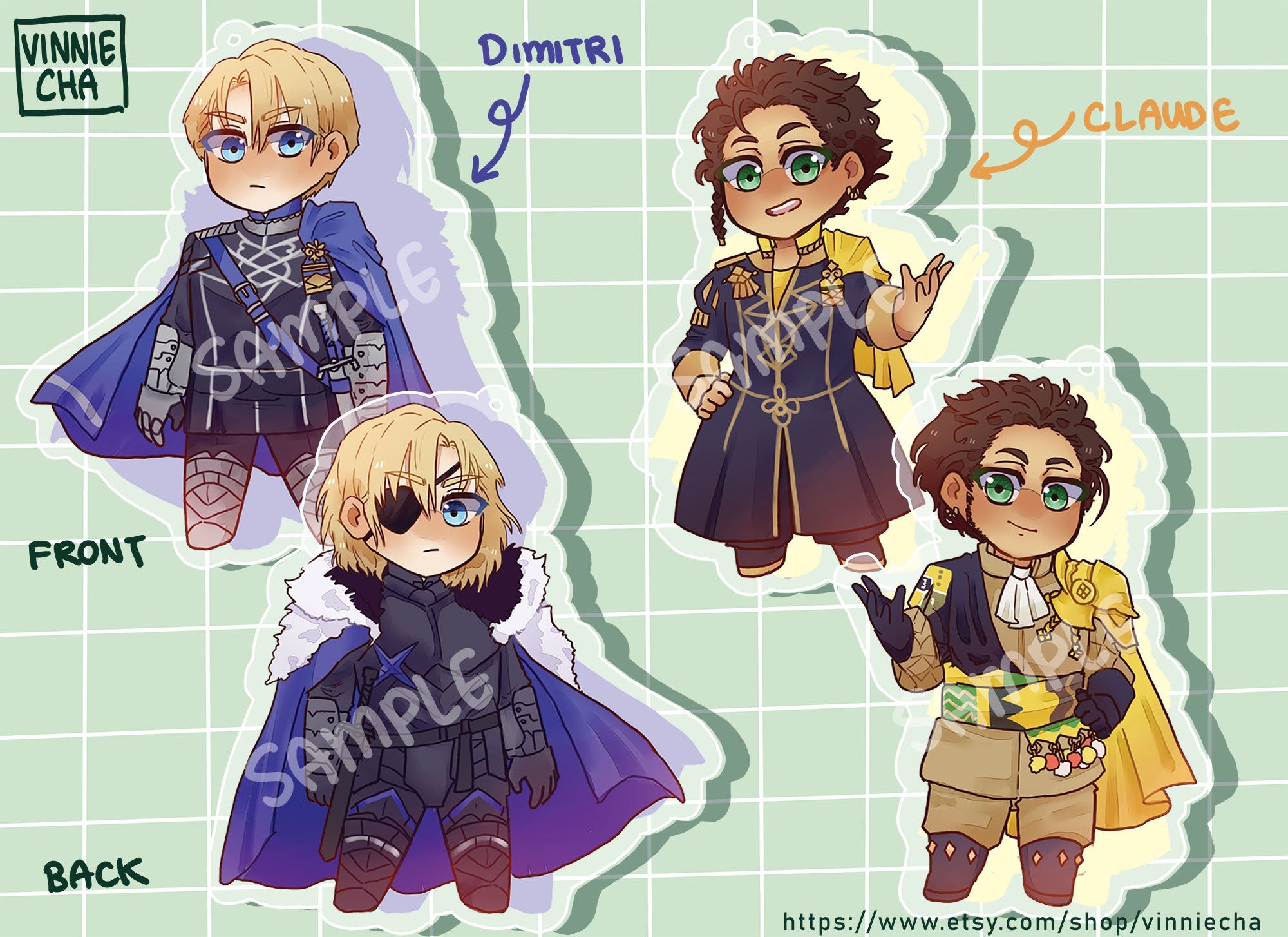 Fire Emblem Three Houses Acrylic Charms