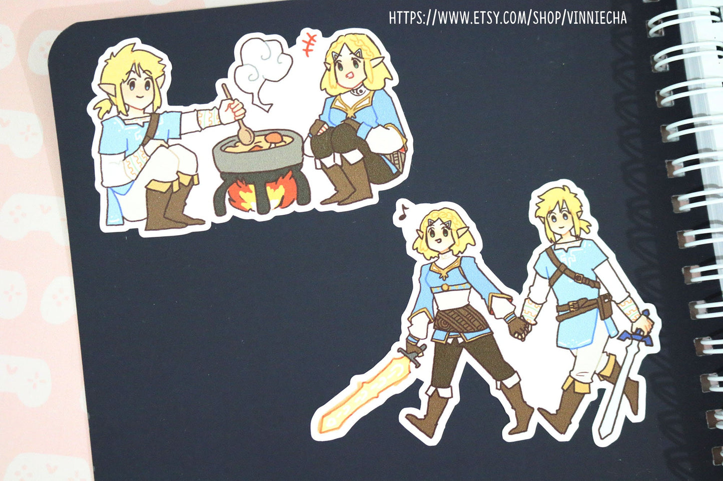 BoTW: Link & Zelda Stickers