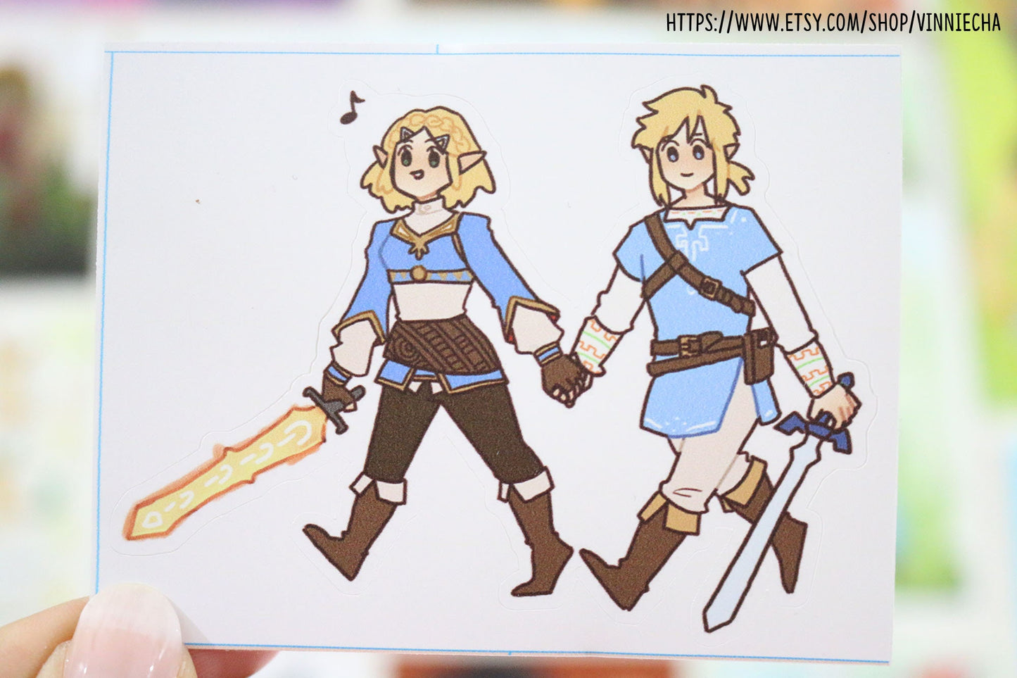 BoTW: Link & Zelda Stickers