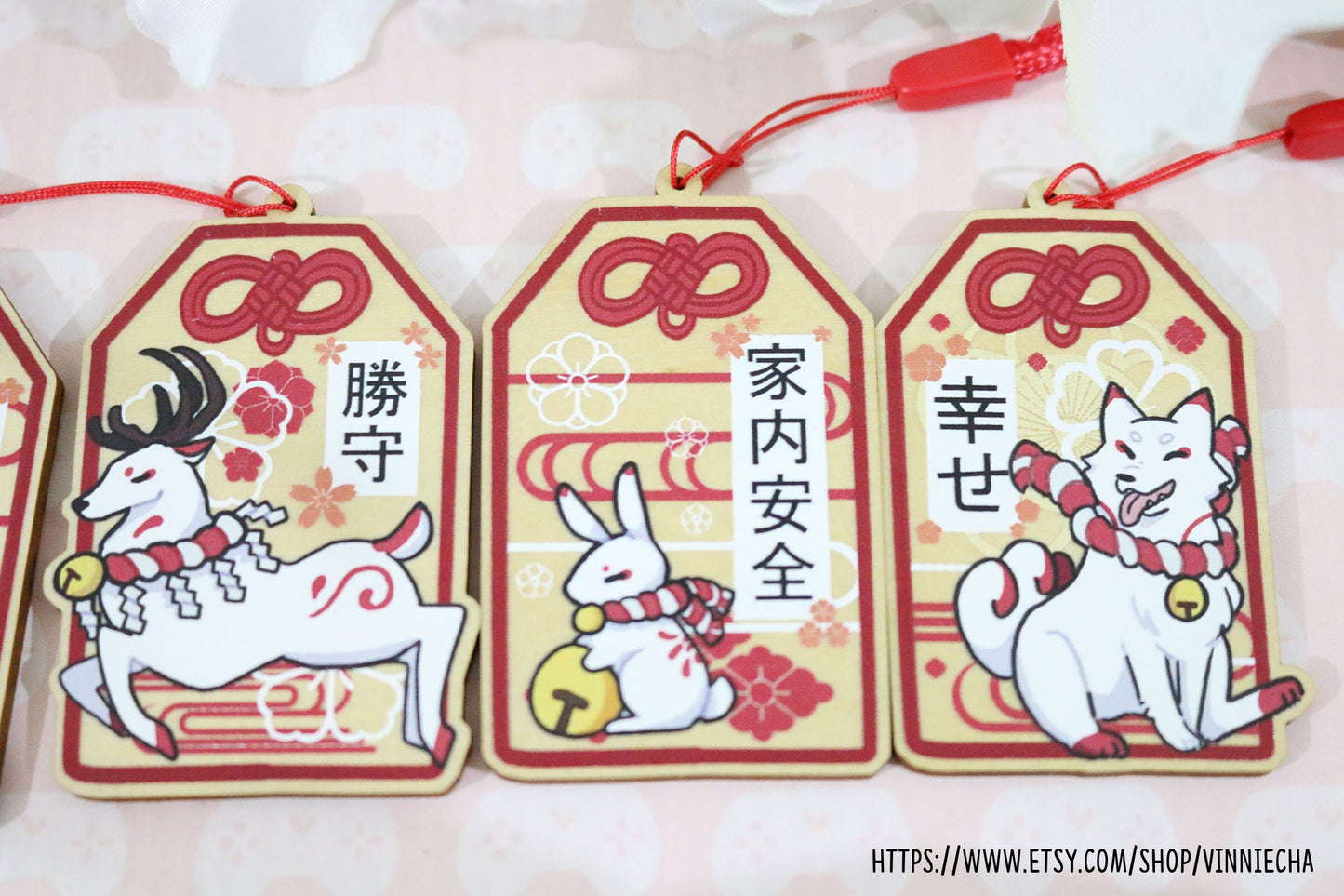 Kami Omamori Wooden Charms