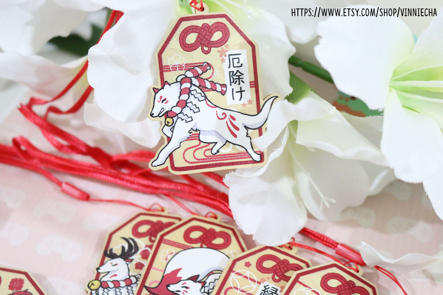 Kami Omamori Wooden Charms