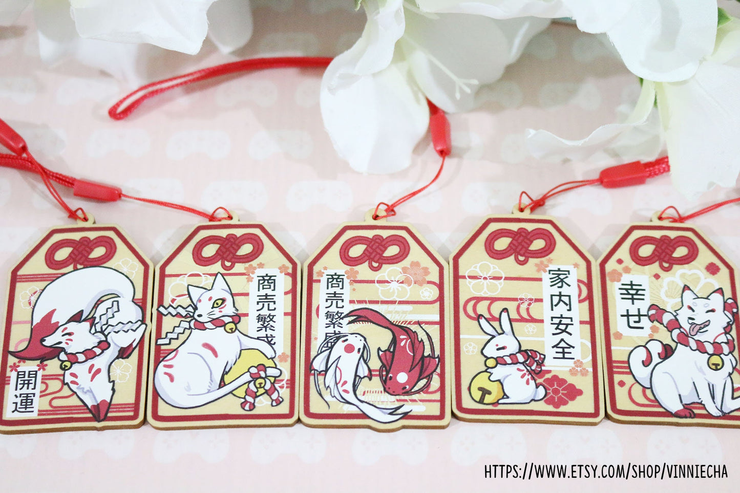 Kami Omamori Wooden Charms