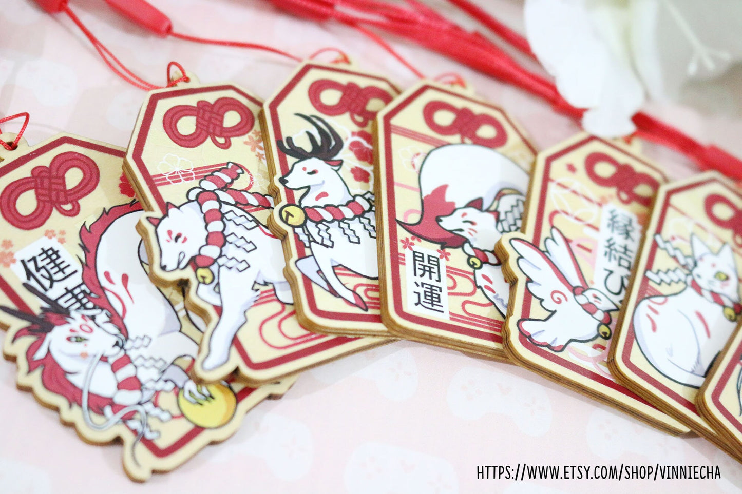 Kami Omamori Wooden Charms