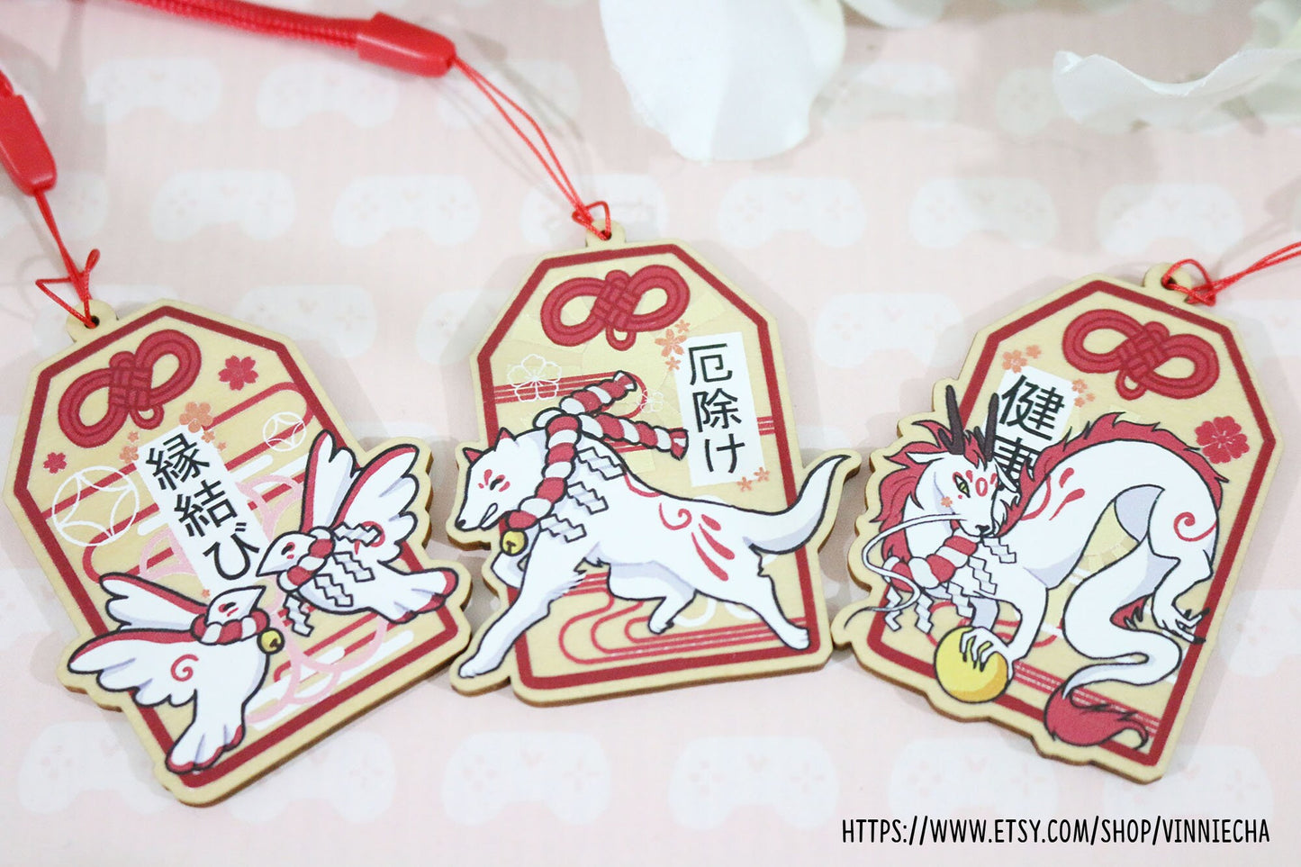 Kami Omamori Wooden Charms