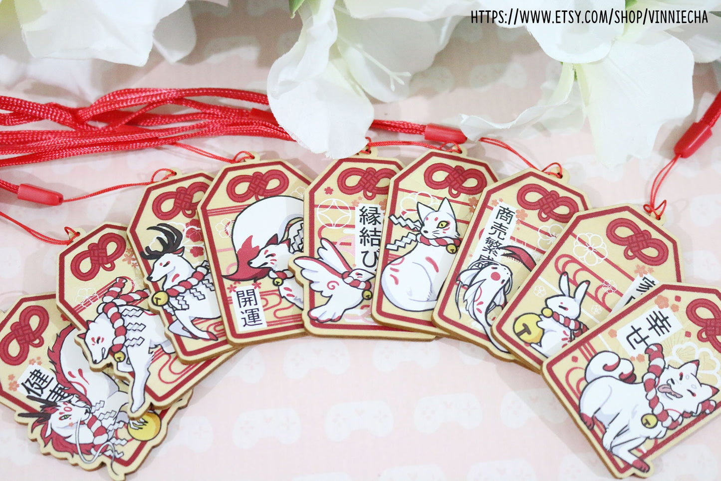 Kami Omamori Wooden Charms